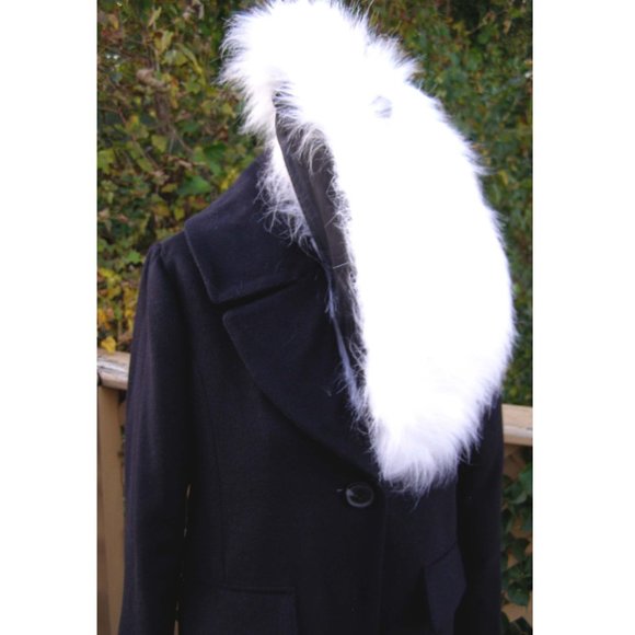 NEW Derek Lam 10 Crosby NAVY Wool blend coat sz M - Picture 11 of 13